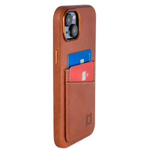 iPhone 15 Plus Genuine Leather M2GL Card Case [Light Brown]