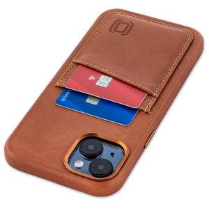 iPhone 15 Plus Genuine Leather M2GL Card Case [Light Brown]
