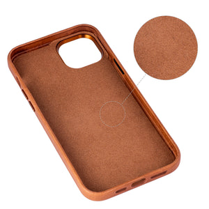 iPhone 15 Plus Genuine Leather M2GL Card Case [Light Brown]