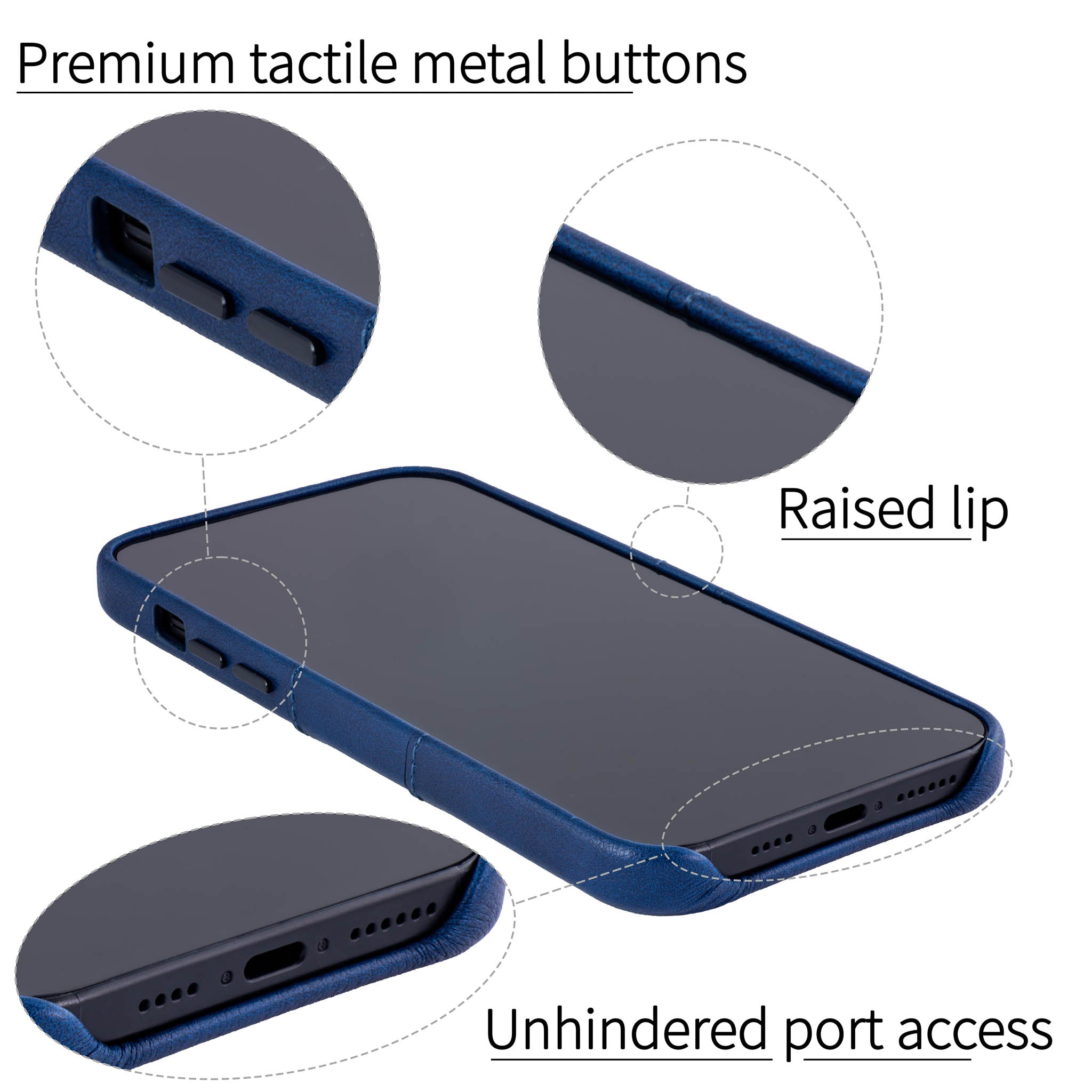 iPhone 15 Plus Exec M2 Card Case [Navy]