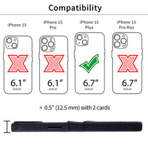 iPhone 15 Plus Luxe M2 Card Case [Black]