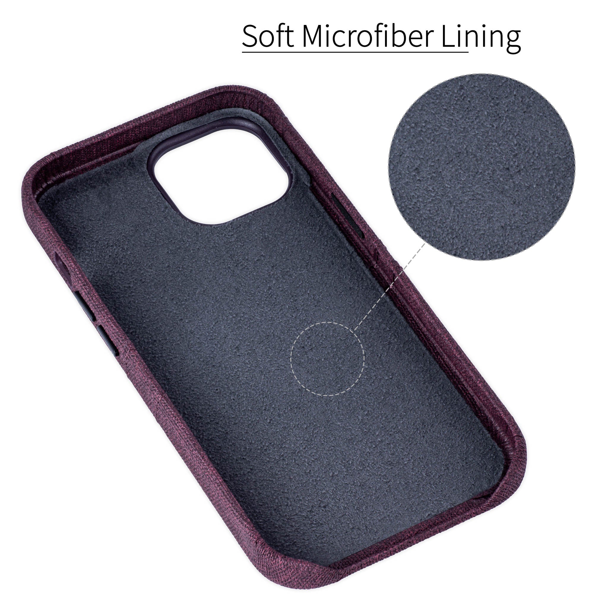 iPhone 15 Plus Luxe M2 Card Case [Burgundy]