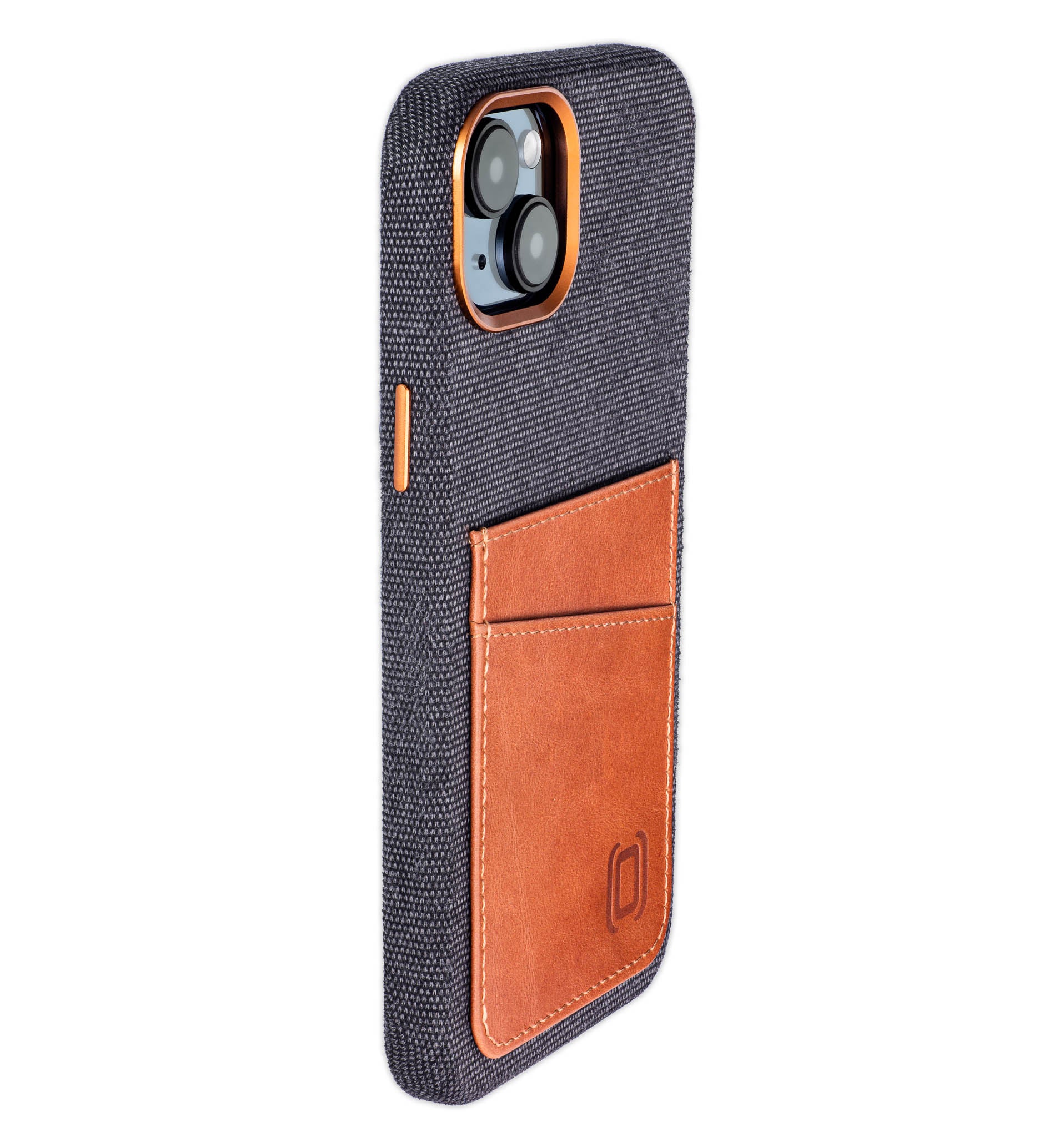 iPhone 15 Plus Fabric M2F Card Case [Light Brown]