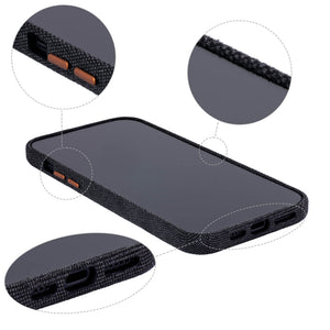 iPhone 15 Plus Fabric M2F Card Case [Light Brown]