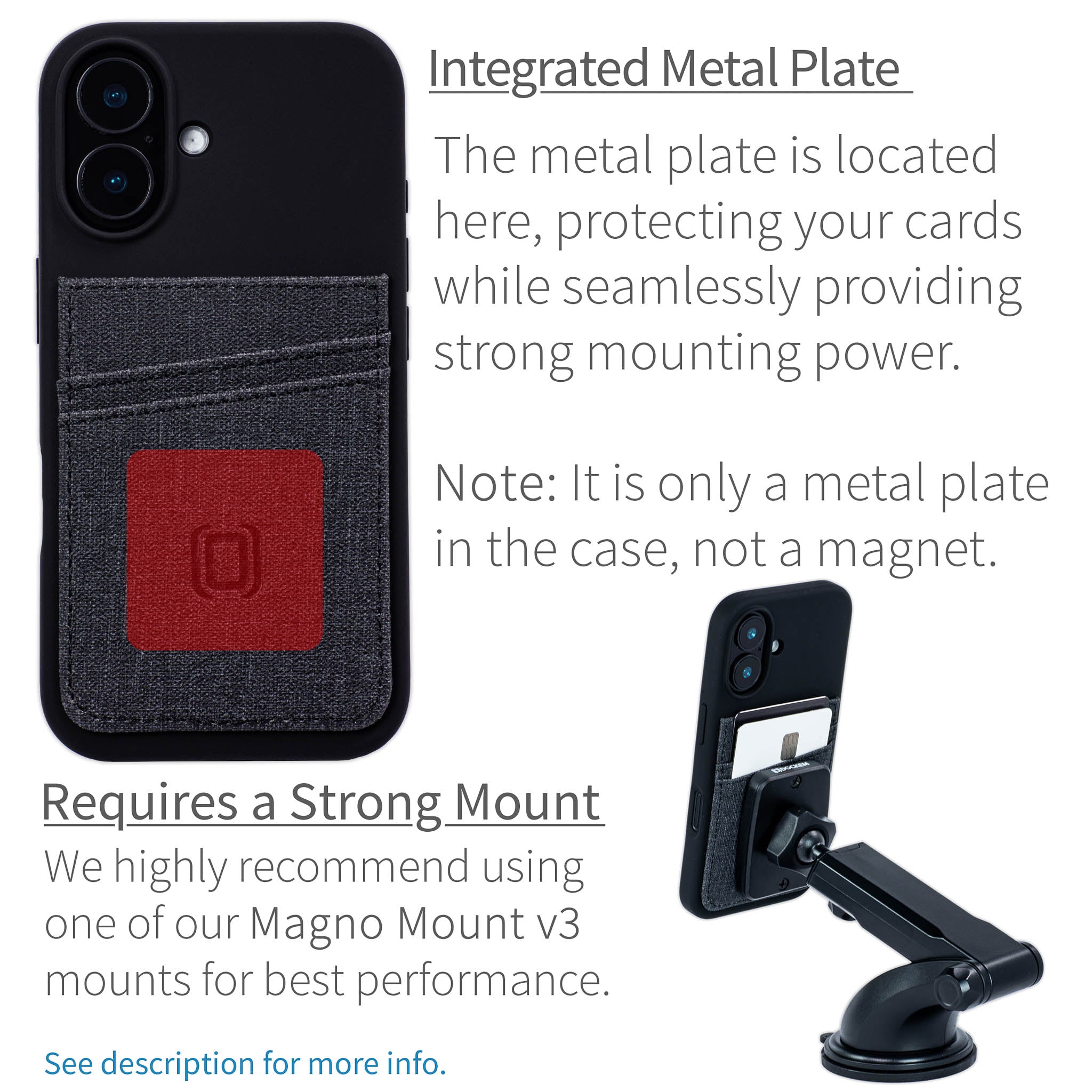 iPhone 16 Silicone M2L Card Case [Black]