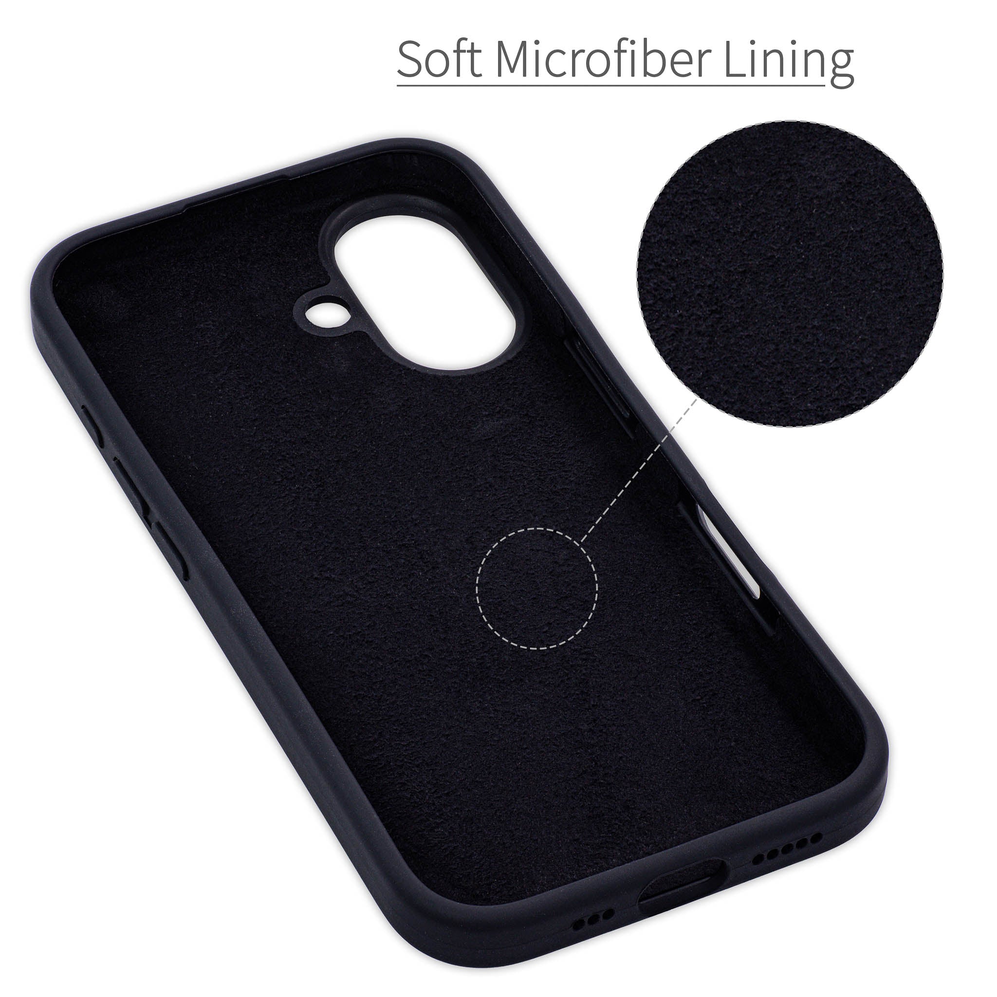 iPhone 16 Silicone M2L Card Case [Black]