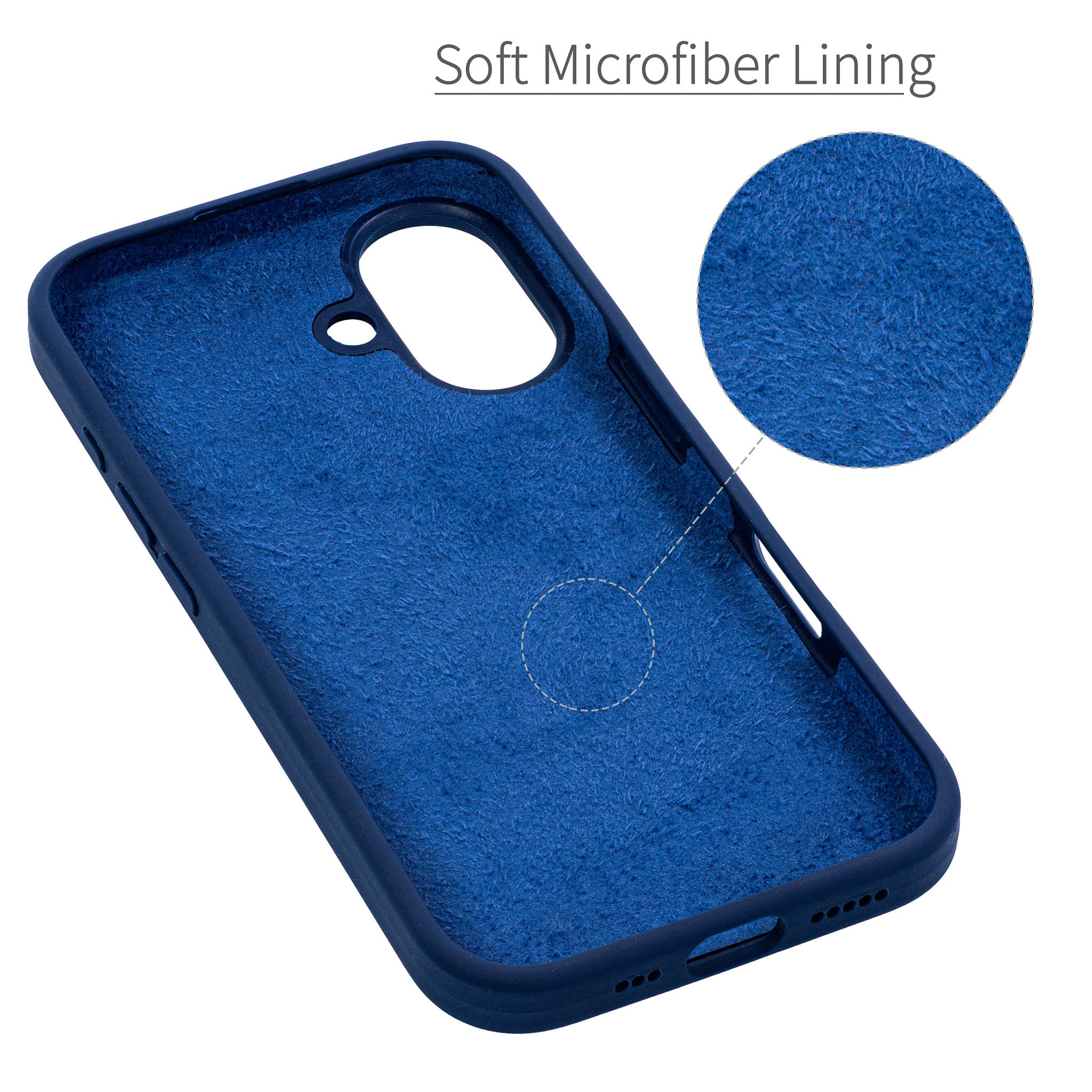 iPhone 16 Silicone M2L Card Case [Navy]