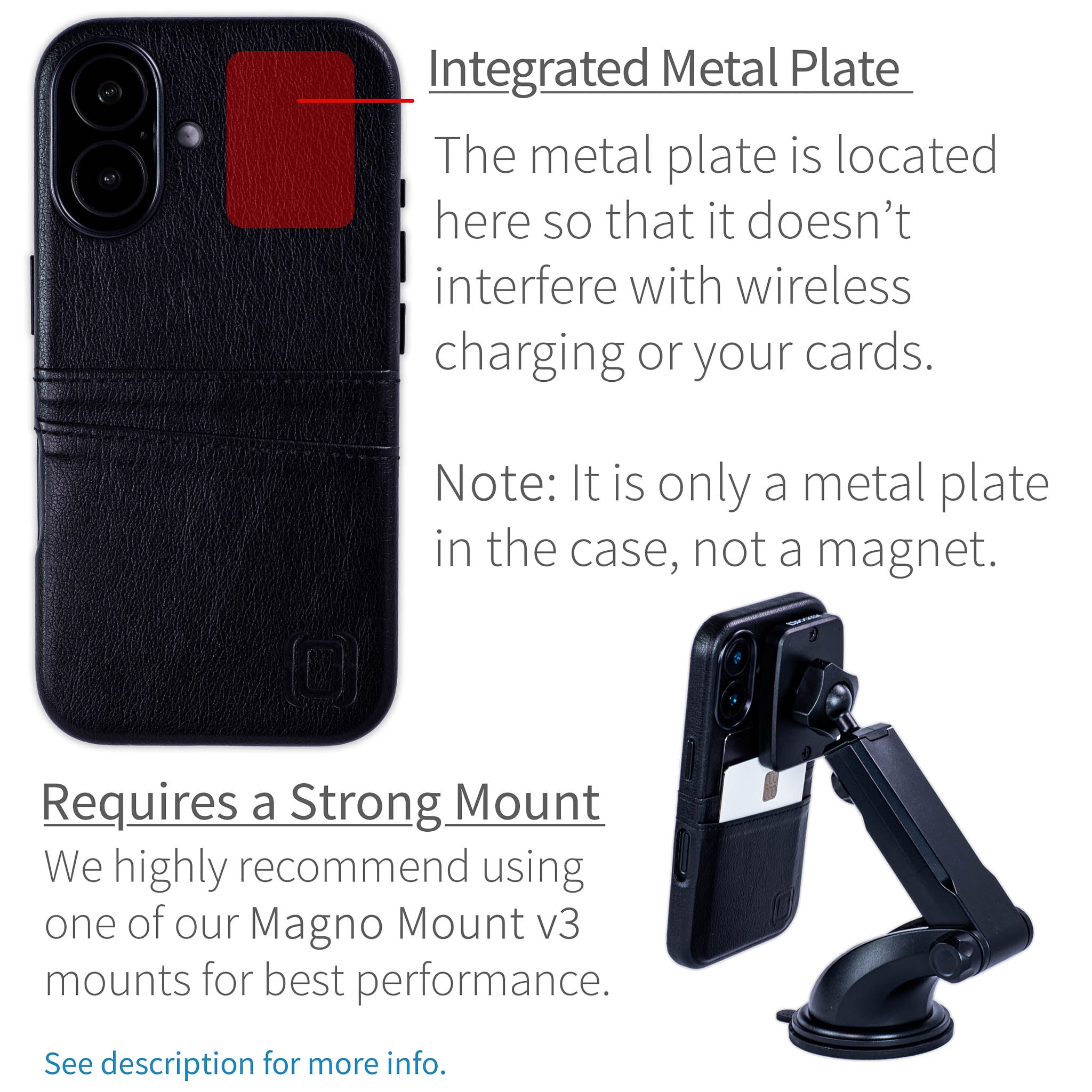 iPhone 16 Exec M2 Card Case [Black]