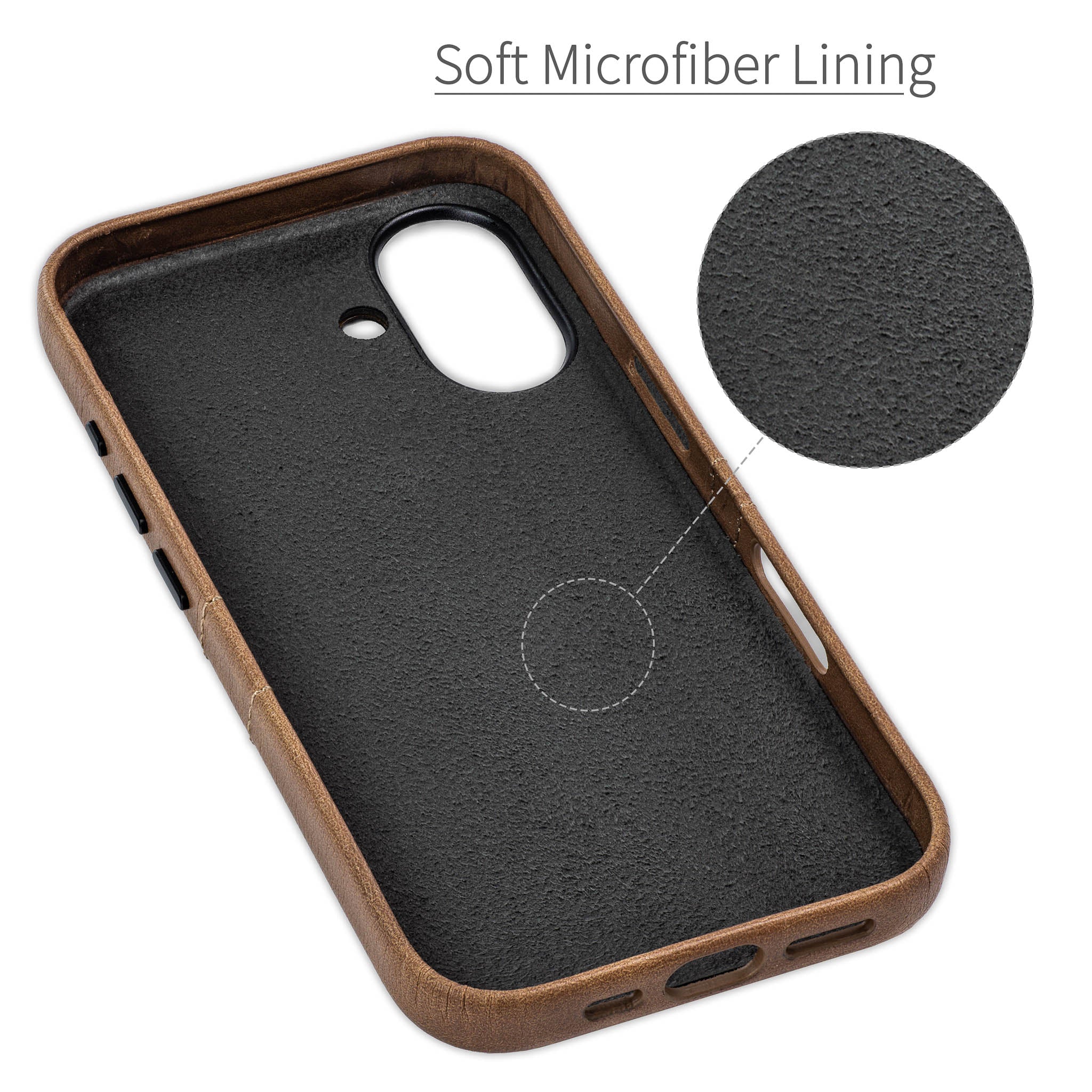 iPhone 16 Exec M2 Card Case [Light Brown]