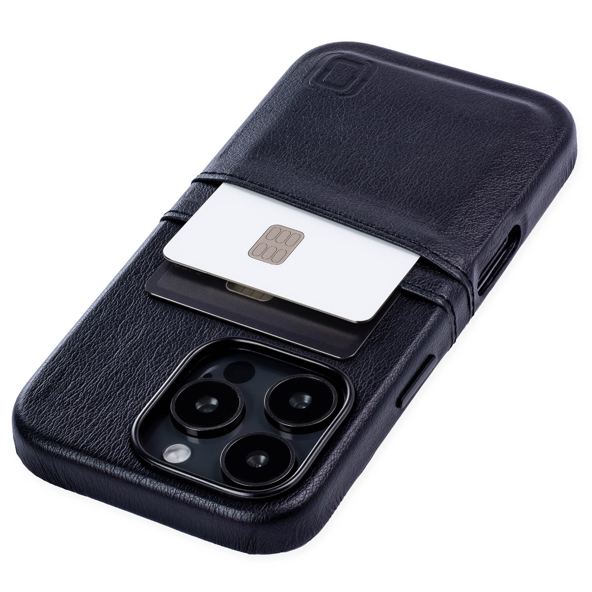 DEMIU iPhone 16 Pro用 ブラックレザー ケース DEMIU レザー iPhone16proケース（DEMIU レザー iPhone16pro