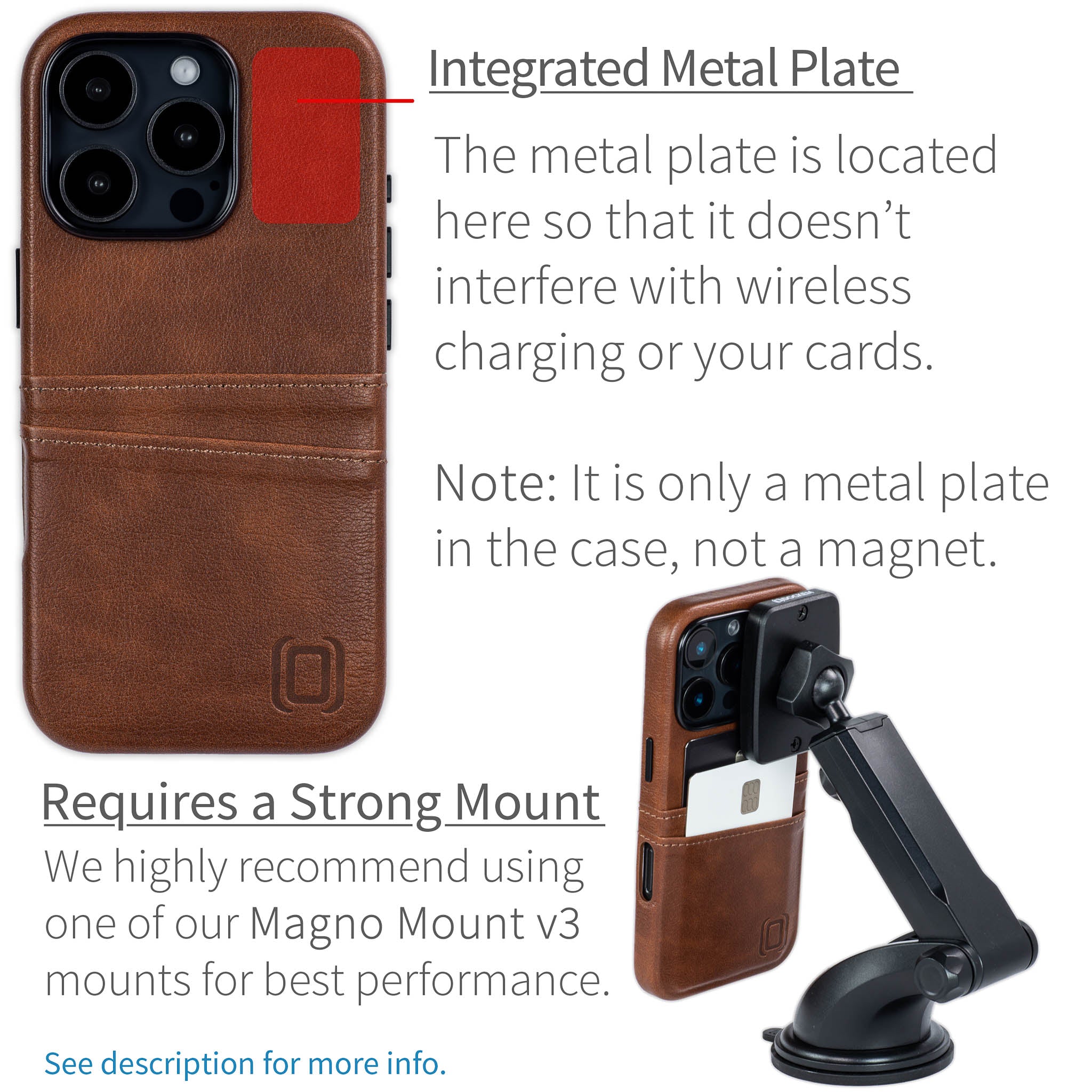 iPhone 16 Pro Exec M2 Card Case [Brown]