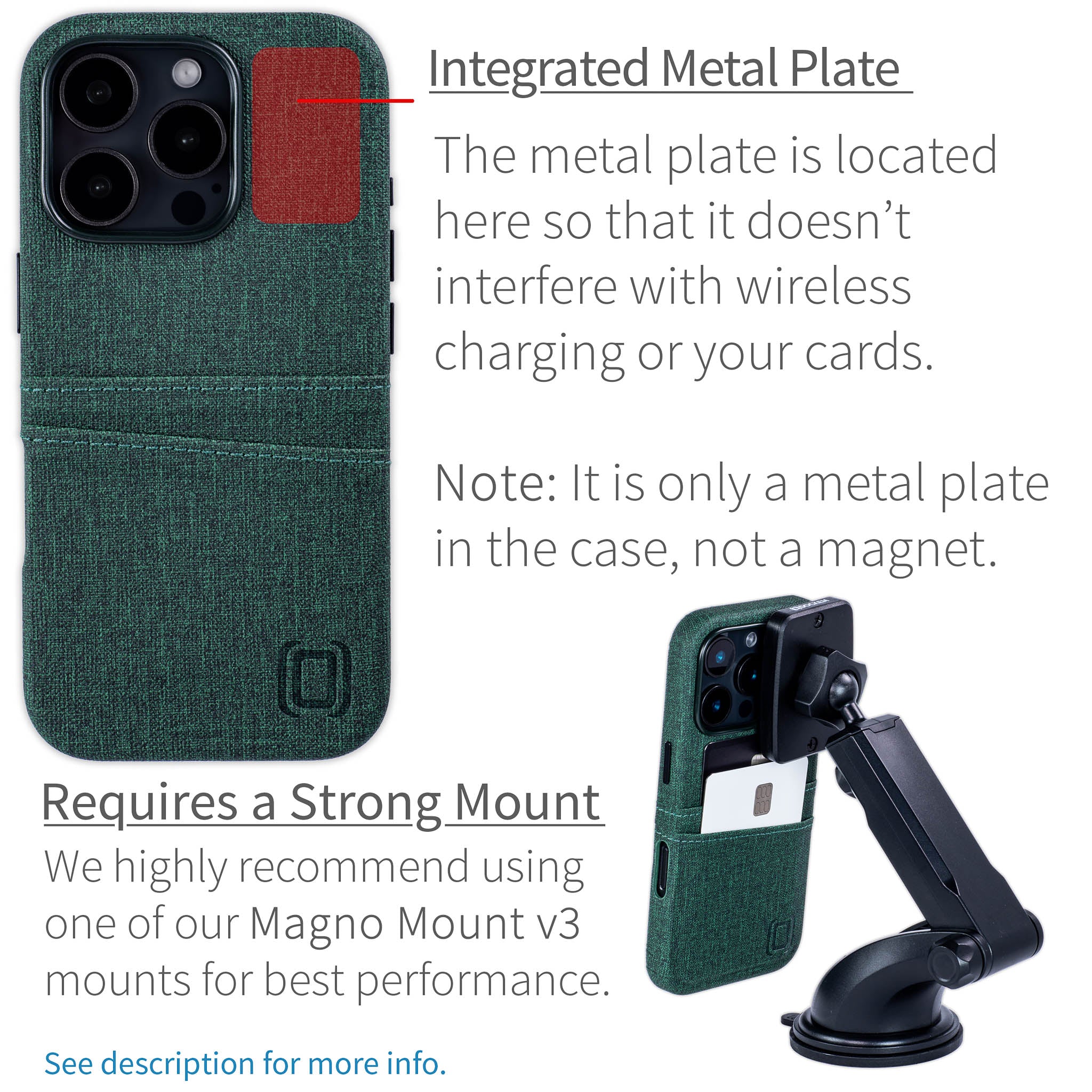 iPhone 16 Pro Luxe M2 Card Case [Green]