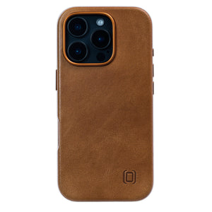 iPhone 16 Pro Genuine Leather MSGL Slim Case [Light Brown]