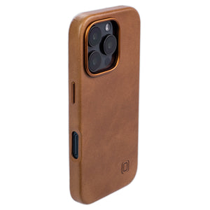 iPhone 16 Pro Genuine Leather MSGL Slim Case [Light Brown]