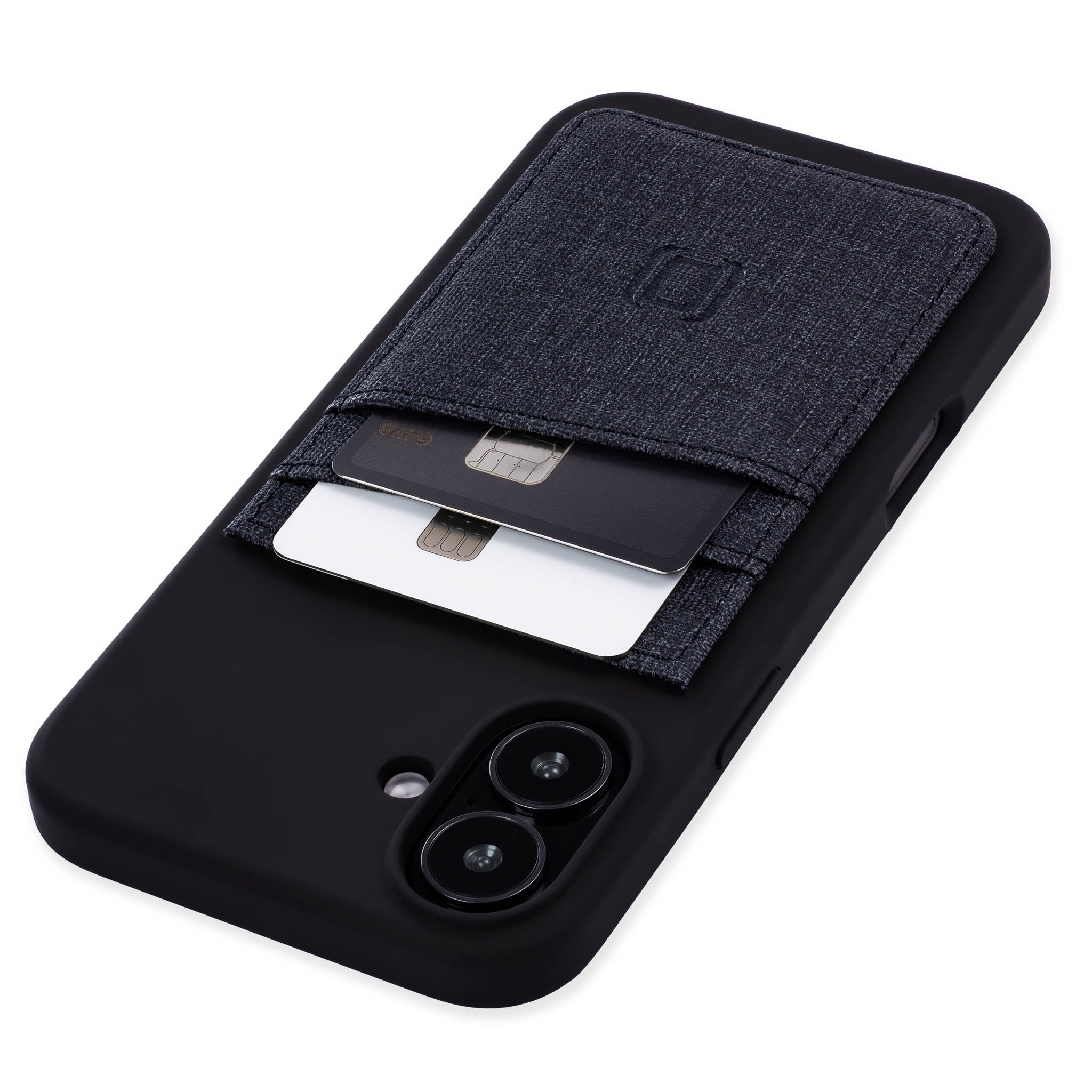 iPhone 16 Plus Silicone M2L Card Case [Black]