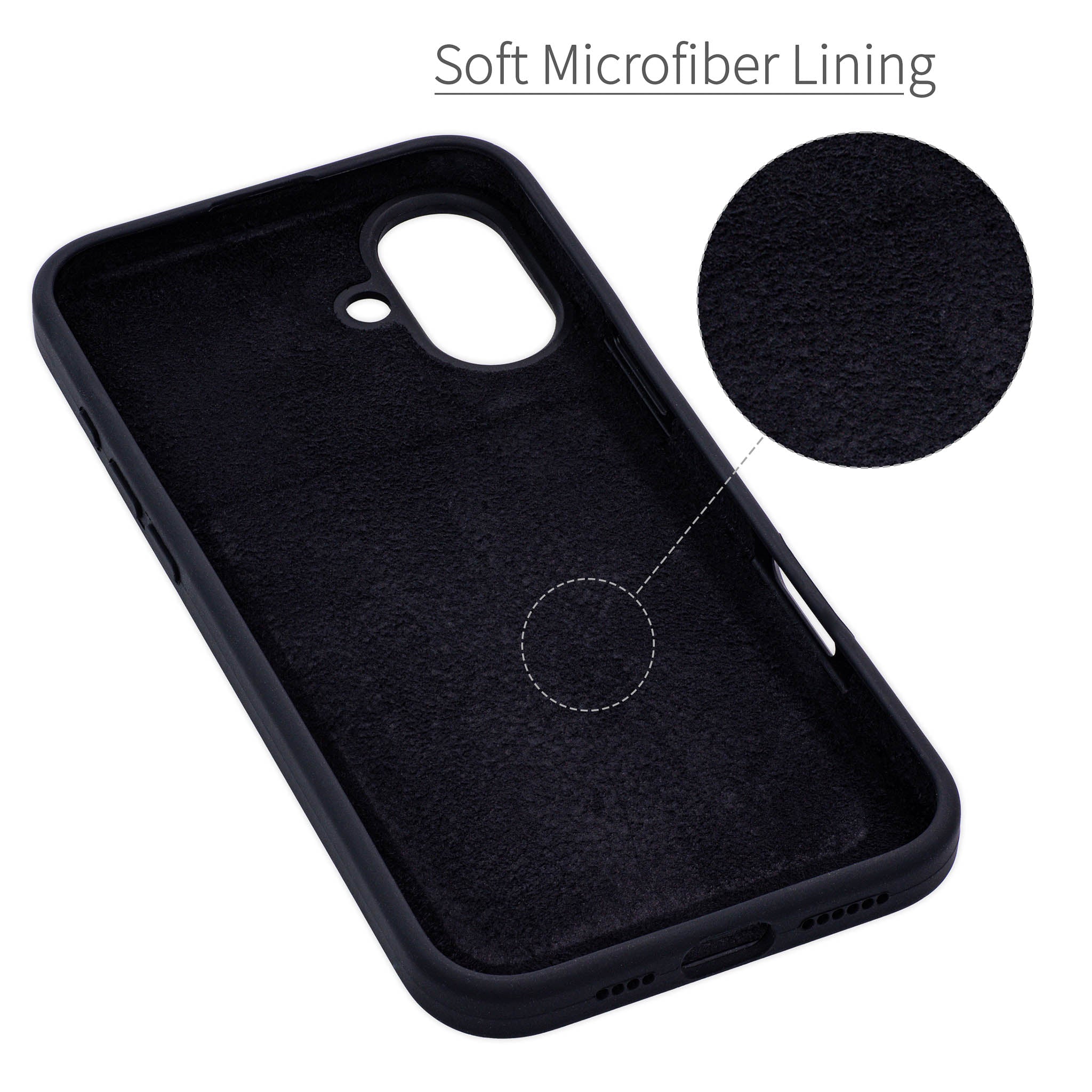 iPhone 16 Plus Silicone M2L Card Case [Black]