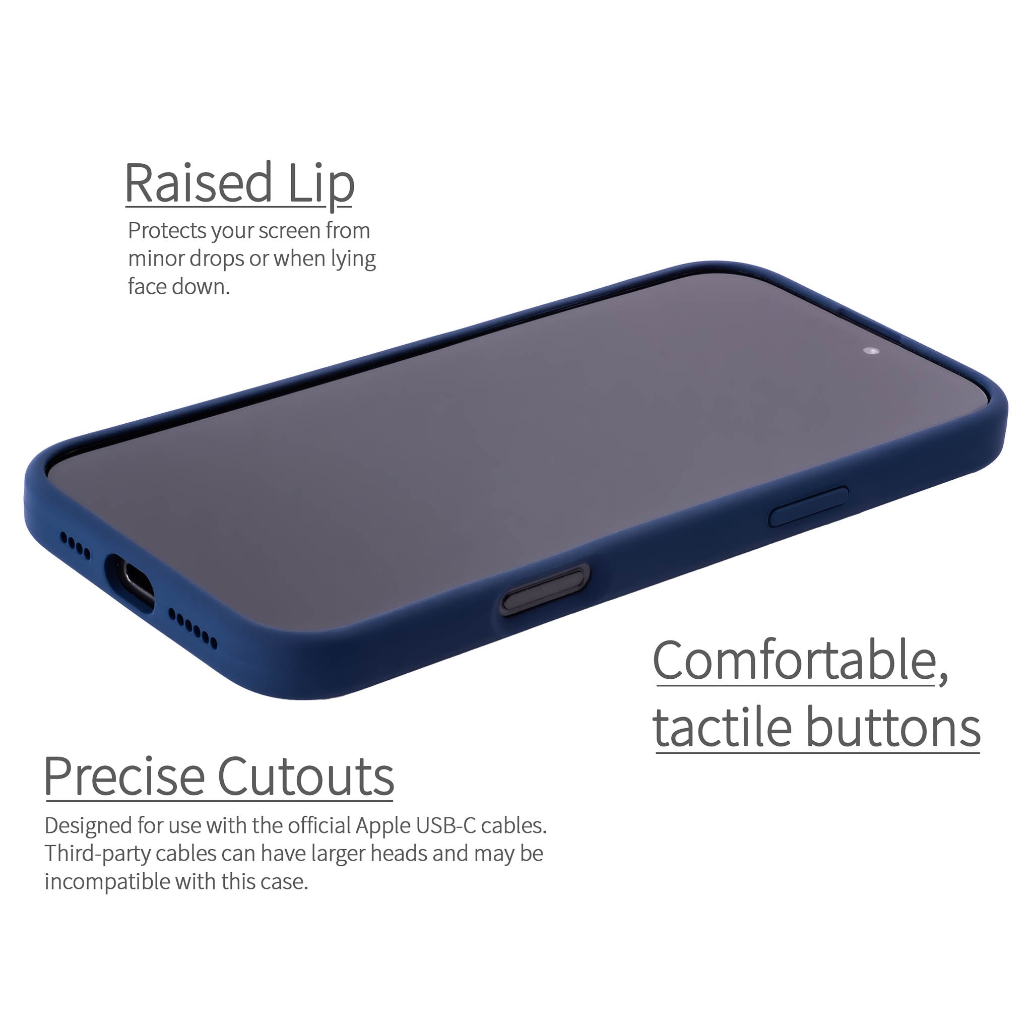 iPhone 16 Plus Silicone M2L Card Case [Navy]