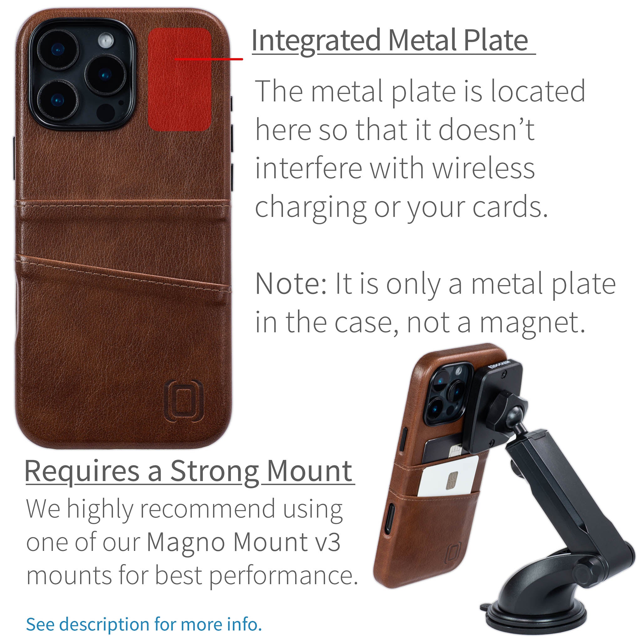 iPhone 16 Pro Max Exec M2 Card Case [Brown]