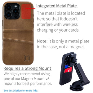 iPhone 16 Pro Max Exec M2 Card Case [Light Brown]