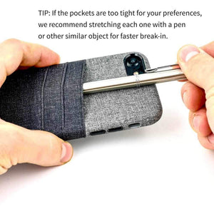 Twill Canvas Card and Cash Case for iPhone iPhone Case Dockem 