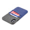 iPhone XR Luxe M2 Wallet Case [Navy/Grey]