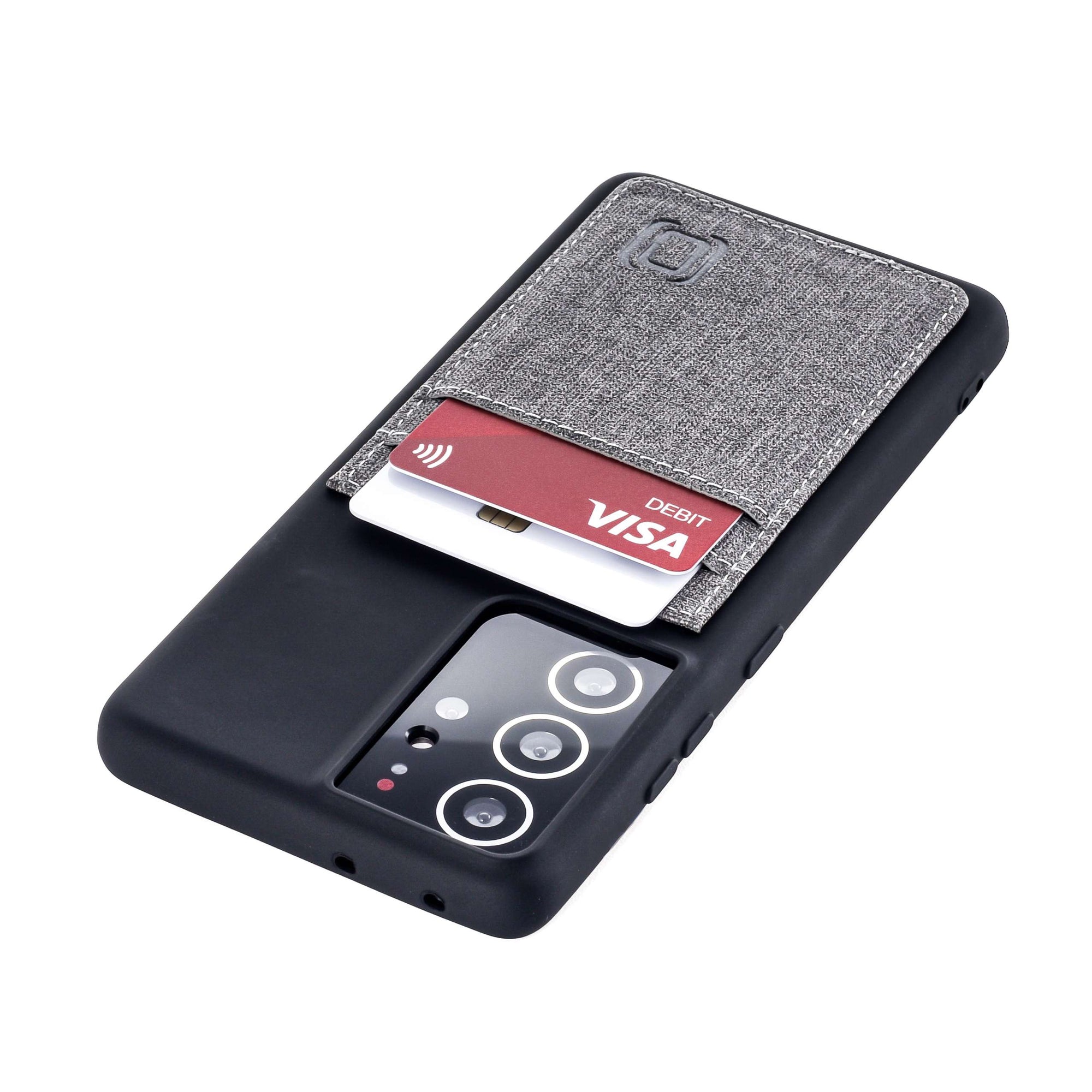 Galaxy S21 Ultra Luxe M2T Wallet Case [Black/Grey]