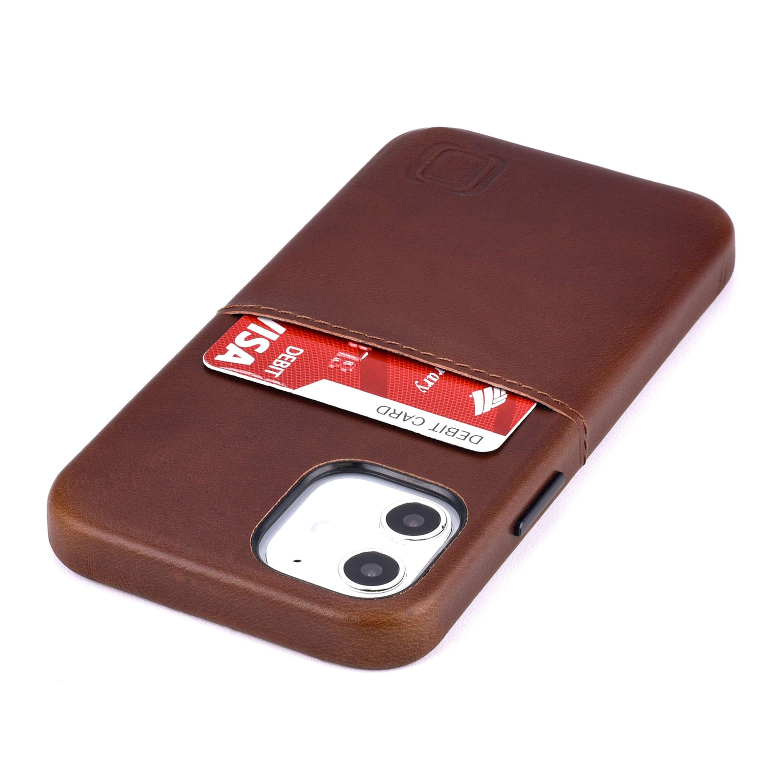 Virtuosa Genuine Leather M1 Card Case for iPhone 12 Mini [Brown]