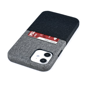 Luxe M1 Card Case for iPhone 12 and 12 Pro [Black/Grey]