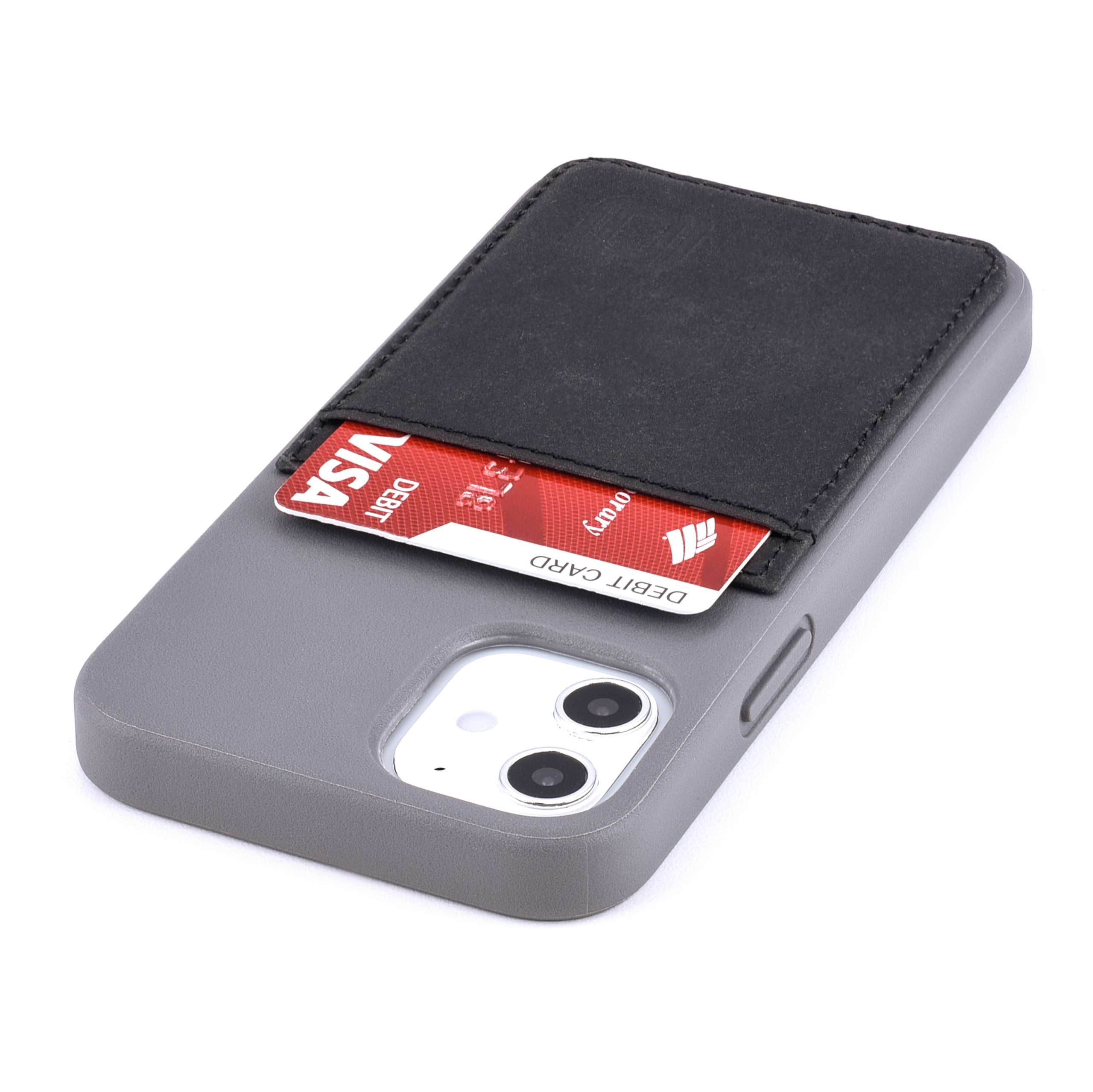 iPhoneケース NEIGHBORHOOD - NEIGHBORHOOD CI / P-IPHONE (12MINI) iPhone 12 Mini Bio M2B Wallet Case [Grey/Black] - Dockem