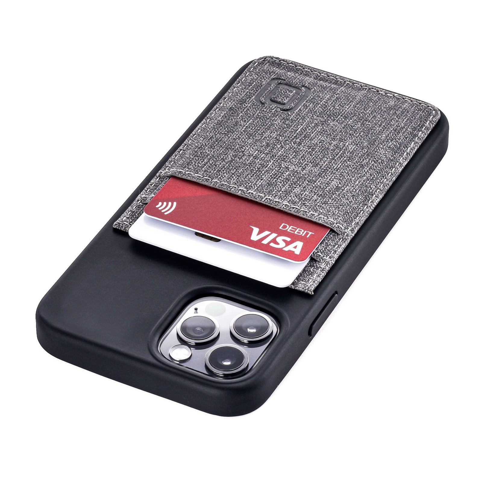 iPhone 12/12 Pro Luxe M2T Wallet Case [Black/Grey]