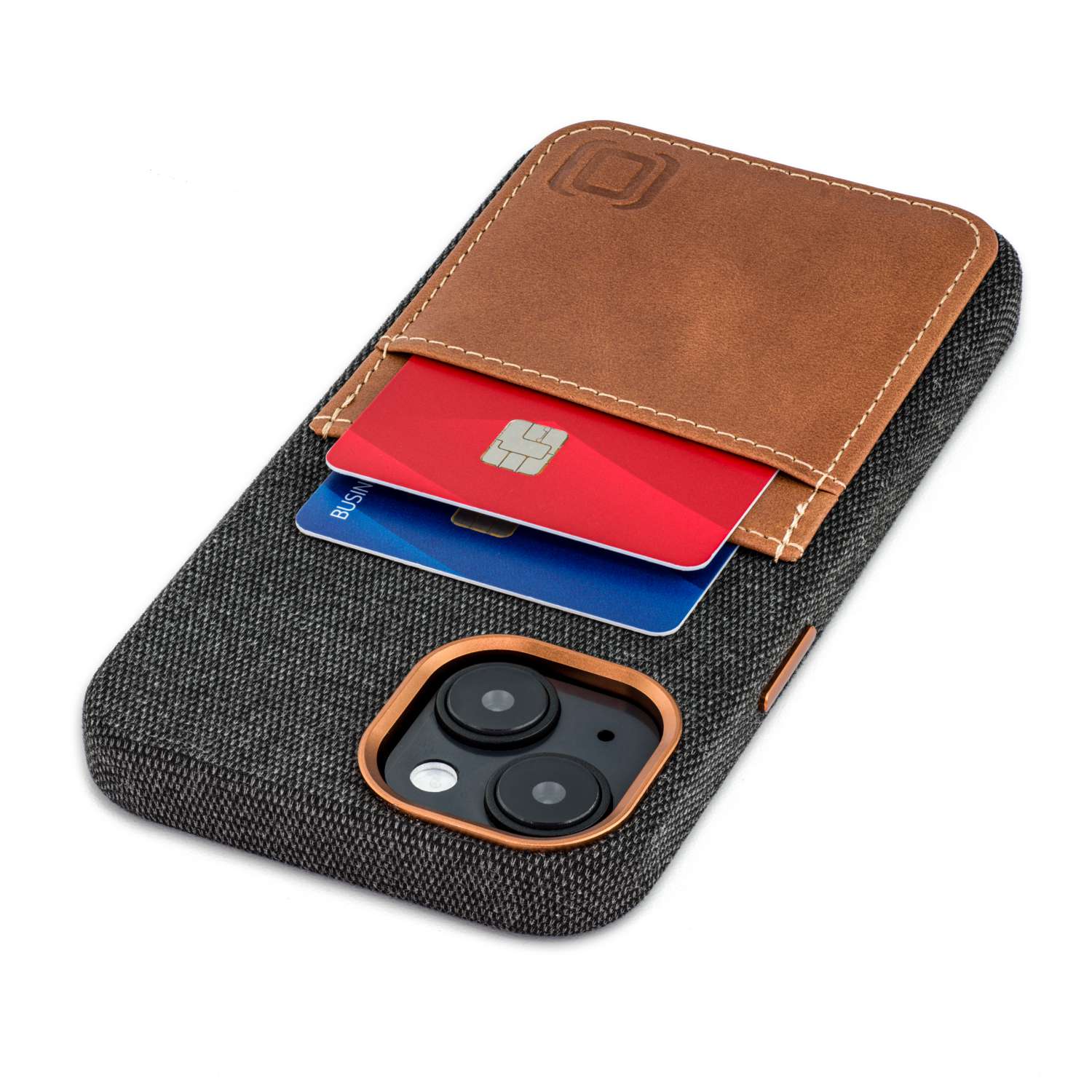 iPhone 15 Fabric M2F Card Case [Light Brown]