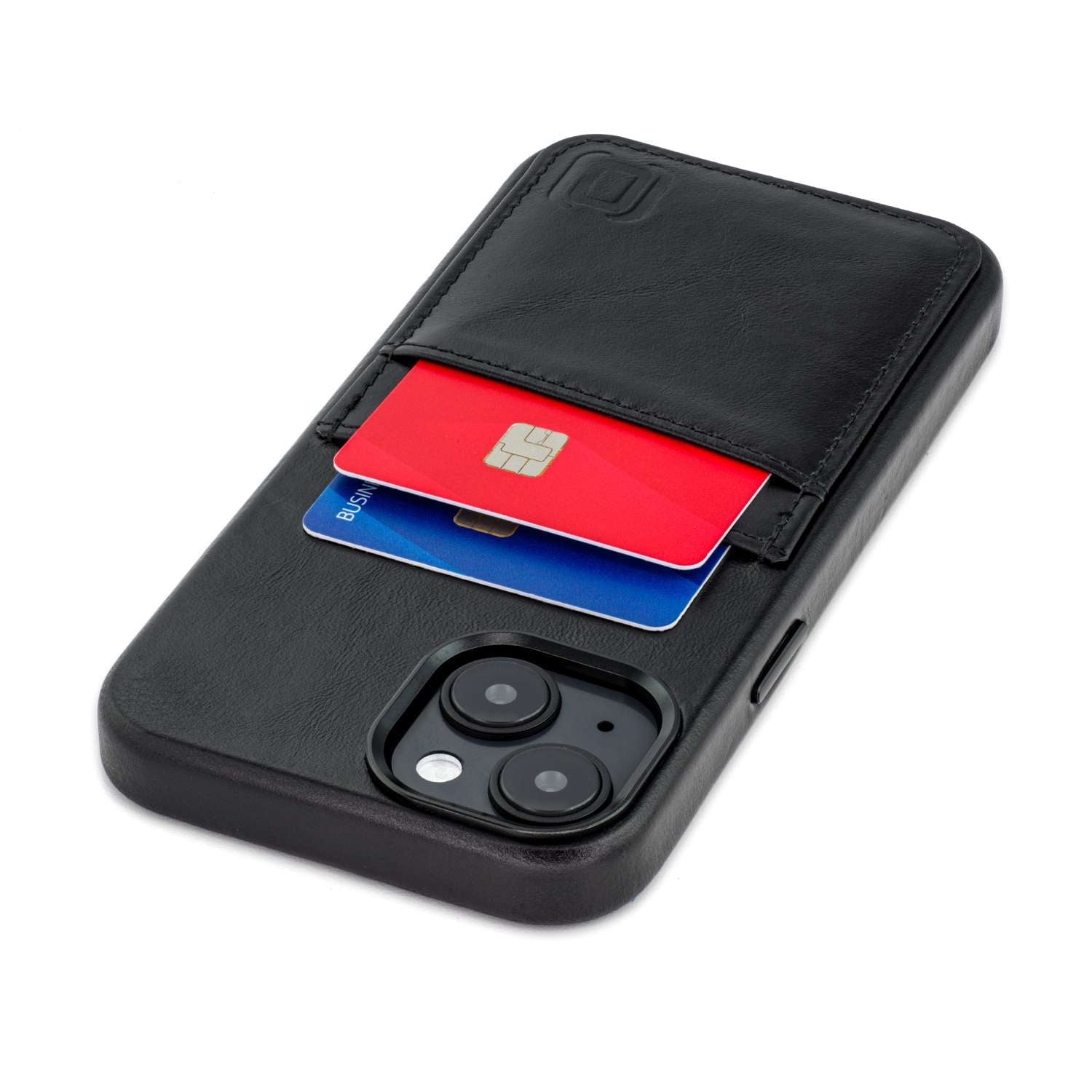 iPhone 15 Genuine Leather M2GL Card Case [Black]