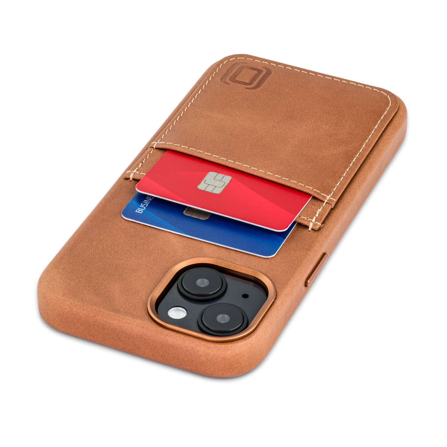 iPhone 15 Genuine Leather M2GL Card Case [Light Brown]