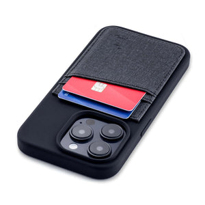 iPhone 14 Pro Silicone M2L Card Case [Black]