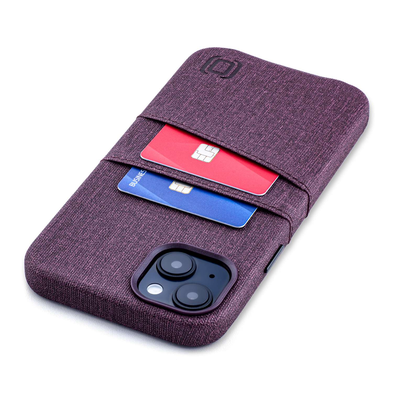 best phone case with card holder Dockem iPhone 15 Plus Luxe M2 Card Case [Burgundy]