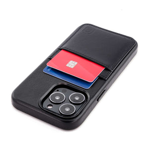 iPhone 13 Pro Genuine Leather M2GL Card Case [Black]