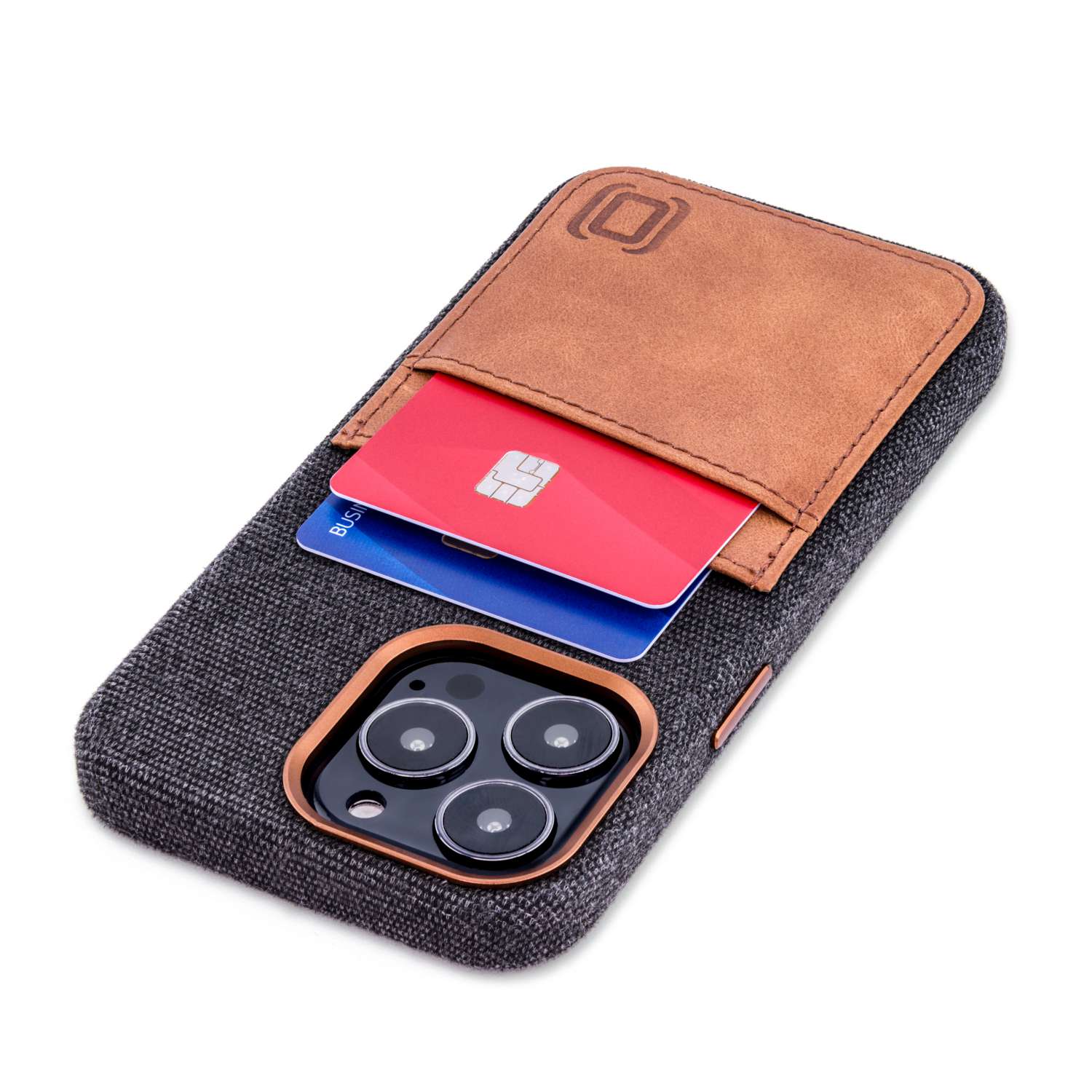 iPhone 13 Pro Fabric M2F Card Case [Light Brown]