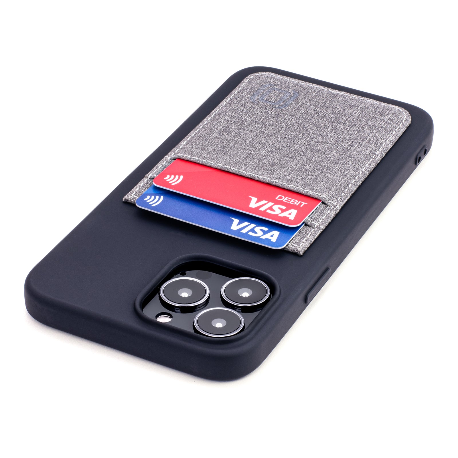 iPhone 13 Pro Max Luxe M2T Wallet Case [Black/Grey]