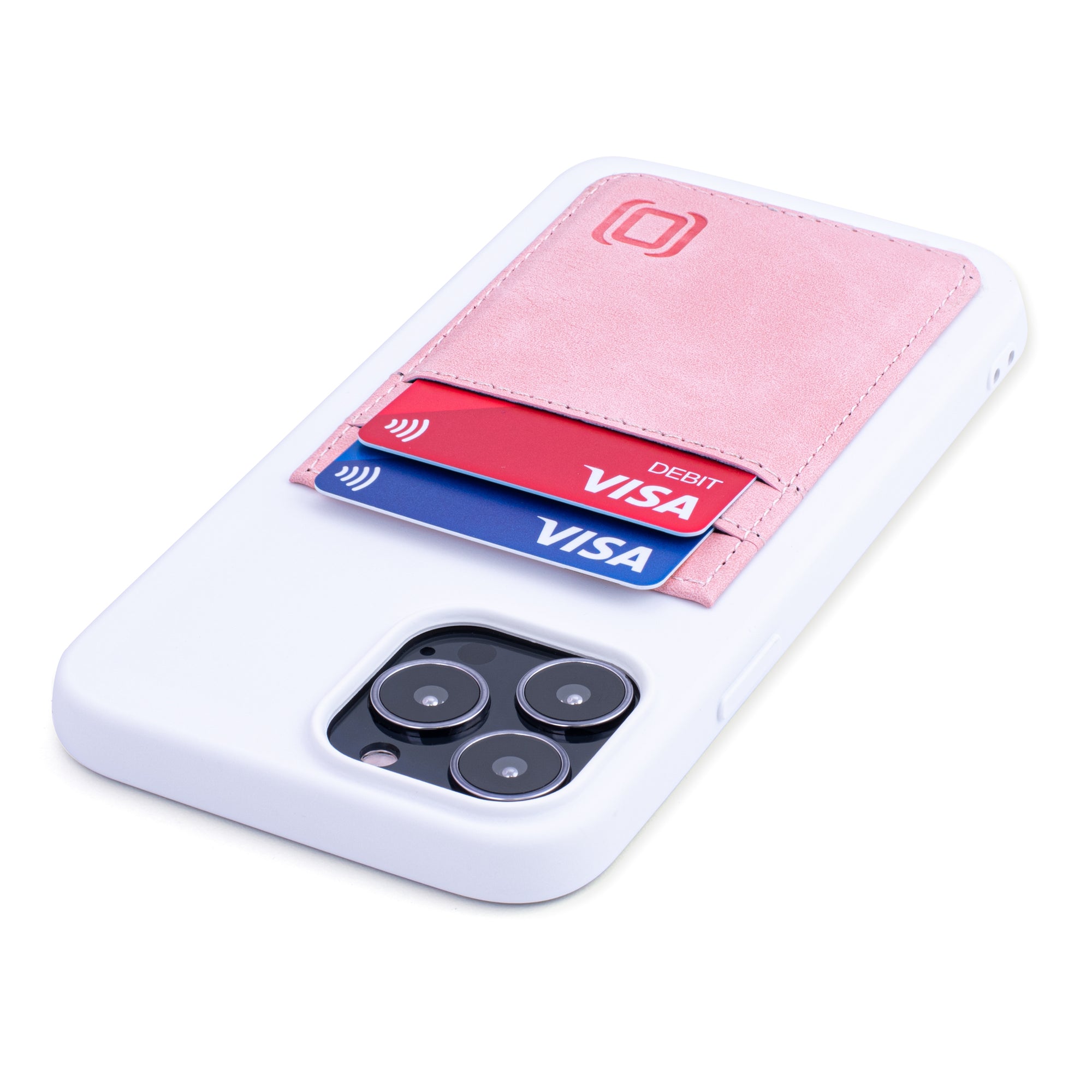 iPhone 13 Pro Max Exec M2T Wallet Case [White/Pink]