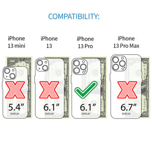 iPhone 13 Pro Luxe M2 Wallet Case [Black]
