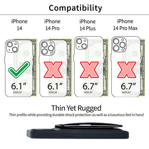 iPhone 14 Flip Card Case [Black]