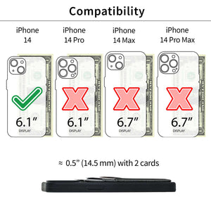 iPhone 14 Silicone M2L Card Case [Black]