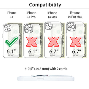 iPhone 14 Silicone M2L Card Case [White]