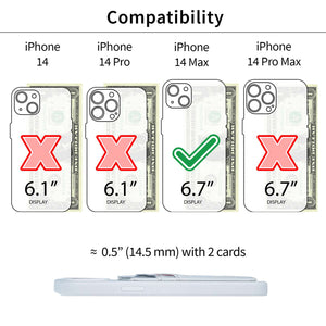 iPhone 14 Plus Silicone M2L Card Case [White]