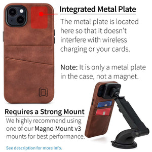 iPhone 15 Plus Exec M2 Card Case [Brown]
