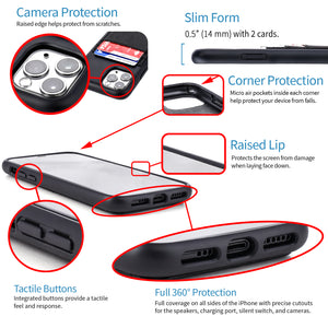 iPhone 11 Pro Bio M2B Wallet Case [Black]
