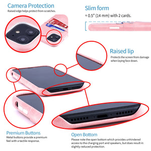 iPhone 11 Exec M2 Wallet Case [Pink]
