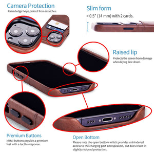 iPhone 13 Pro Exec M2 Wallet Case [Brown]