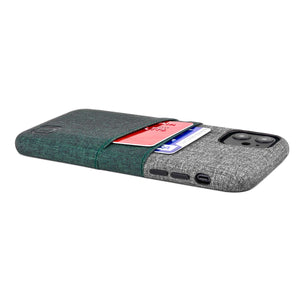 iPhone 11 Luxe M2 Wallet Case [Green/Grey]