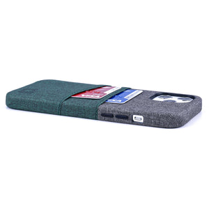 iPhone 12 Pro Max Luxe M2 Wallet Case [Green/Grey]